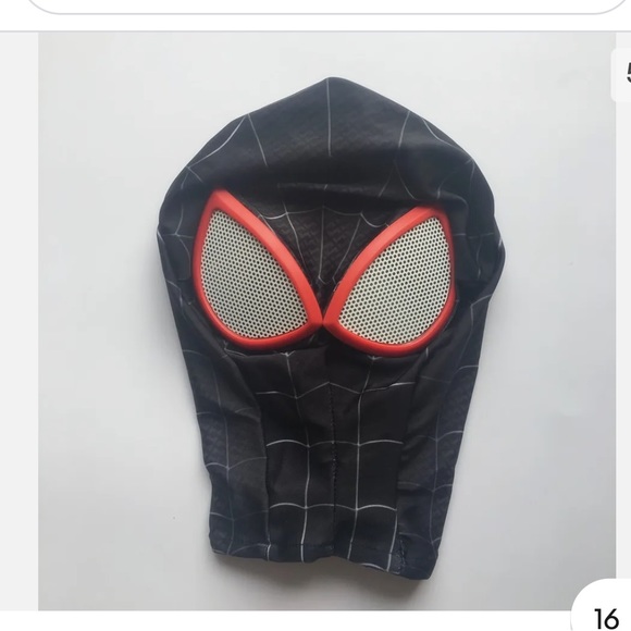Spider-Man Into the Spider-Verse Miles Morales Mask And Gloves. - Picture 4 of 5